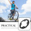 Raindrops Cycle Chain Sprocket Black Chromoly Steel 1pcs 6