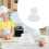 3St Witte Foam Cake Dummy Decoratie Tool 4