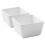 Sushi Soy Dipping Bowls White Ceramic 2pcs 8