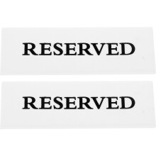 Reserved Seat Signs Acrylic 2pcs 5.9x1.97x1.57in