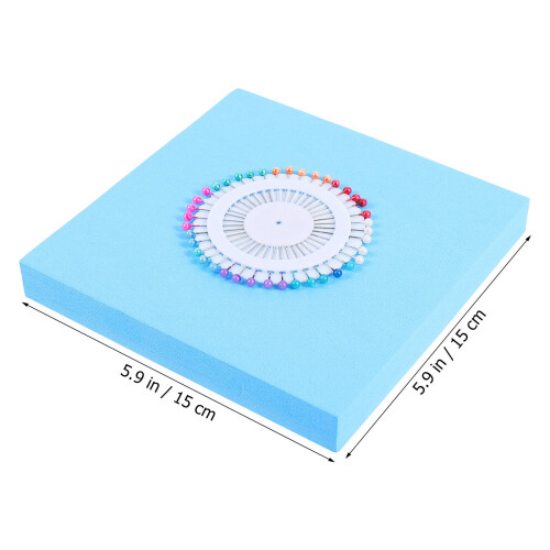 Woven Positioning Board Cord Straight Pins Disc Beads Work Blue 1