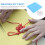 Woven Positioning Board Cord Straight Pins Disc Beads Work Blue 9