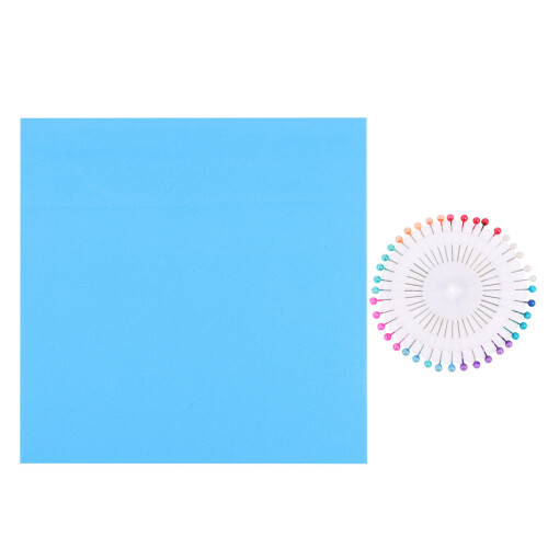 Woven Positioning Board Cord Straight Pins Disc Beads Work Blue