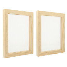 Tools 2 Pcs Papercraft Supplies Wooden Making Frame Crafts Picture
