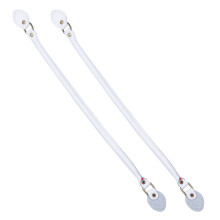 1 Pair Of White Handbag Strap Replacement Thicken For Women Bag