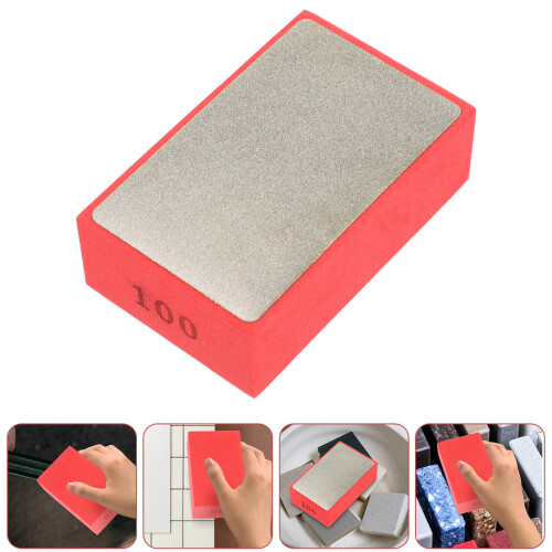 Sanding Pad Polish Pad Red Sponge Wood Deburring 1set 2