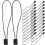 Plastic Tag Fastener Standard Tagging Fasteners Line Clothes Rop 9