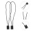 Plastic Tag Fastener Standard Tagging Fasteners Line Clothes Rop 10