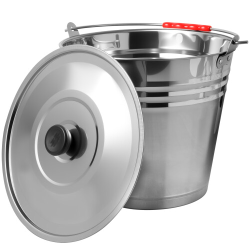 Pail With Lid For Indoor Fireplace Use 1set 2