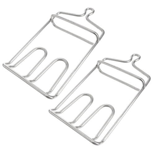 2 Pcs Slaughter Hook Kitchen Meat Hooks 30.5x16cm Silver 1