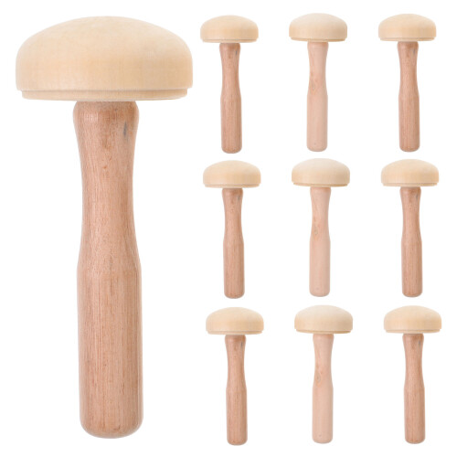 10 Pcs Multi-Function Mushroom Stitch Stoppers Knitting Tools
