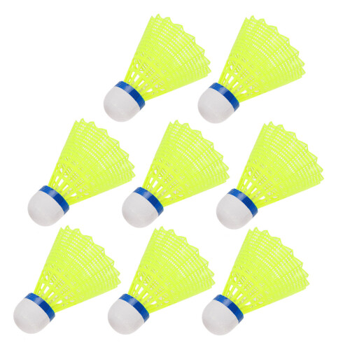 Light Shuttlecocks Durable Badminton Equipment Nylon 8 Pcs