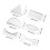 6 Pcs Optical Lenses Concave Lens Optical Concave Lenses Transparent 2