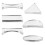 6 Pcs Optical Lenses Concave Lens Optical Concave Lenses Transparent 10