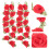 Diy Accessory Fabric Roses Red 100pcs 6