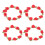 Diy Accessory Fabric Roses Red 100pcs 11