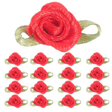 Diy Accessory Fabric Roses Red 100pcs