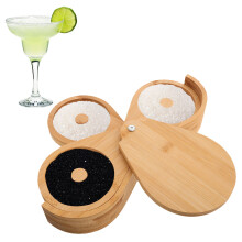 1set Salt Keeper Bamboo Bowl For Professional Bartenders