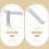 Heavy Duty Pull Pin Iron Silver Fire Equipment Parts 120pcs 6