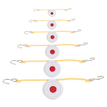 1Set Durable Super Fiber Slingshot Aim Mat with Rubber Band Hook
