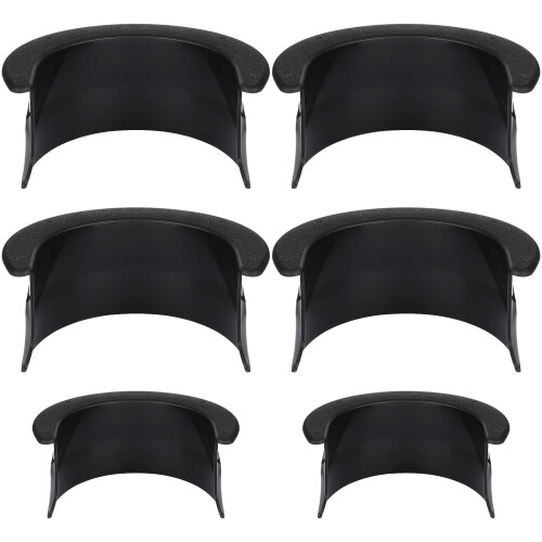 6 Pcs Valley Pool Table Pocket Liners Replacement Pockets Black 1