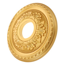 Gold Pvc Ceiling Medallion For Chandelier Fan Home Bedroom Living Room