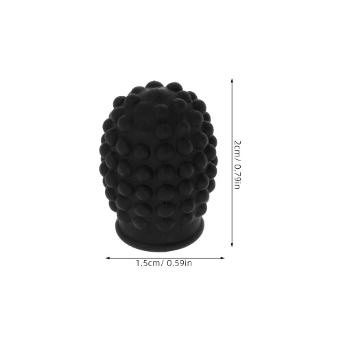 Noise Reduction Drum Accessories Black 2pcs 0.8x0.6x0.6in 1