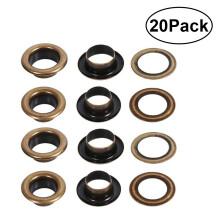 20pcs 12mm Inside Diameter Round Eyelets Grommets Metal Eyelets Shoes