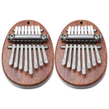 2Pcs Portable 8 Keys Wooden Kalimba Thumb Piano for Beginners and Kids