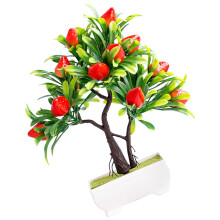 Raindrops Strawberry Plant Decor 28x26cm Plastic For 1pcs