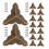 Furniture Decoration Parts Table Corner Protector Brown 40pcs 1