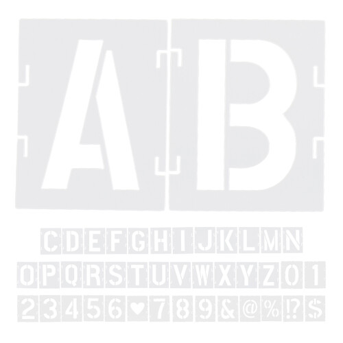 5 Pcs Paint By Numbers Holder For Table Alphanumeric Template