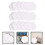 100 Pcs Paper Piecing Shapes Paper Patchwork Templates White 6