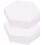 100 Pcs Paper Piecing Shapes Paper Patchwork Templates White 7