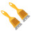Compact Yellow Copper Bbq Cleaning Brush, Quick , 2pcs 8