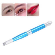 Aluminiumlegierung Microblading Tattoo-Stift für Augenbrauen & Lippen, Blau