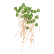 100Pcs Premium Bamboo Appetizer Picks Wooden Food Sticks for Party Use