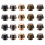 Handbag Rivet Rivet Studs Q Black 20 Sets 9