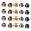Handbag Rivet Rivet Studs Q Black 20 Sets 5