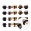 Handbag Rivet Rivet Studs Q Black 20 Sets 4