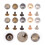 Handbag Rivet Rivet Studs Q Black 20 Sets 10