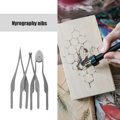 3 Pcs Pyrograph Pen Tip Crafting Nibs Multi-Functional Tips 2