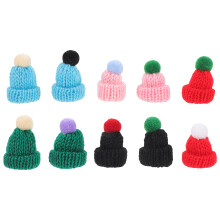 10 Pcs Mini Little Hat Toy Men And Women Baby Crochet Hats Decor