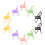 Chair Phone Bracket Mini Folding Chairs Assorted Color 10pcs 6