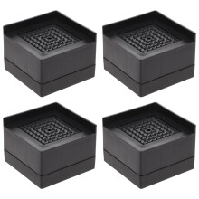 4pcs Heavy Sofa Riser Heightening Pads Furniture Lifting Pads (Black)