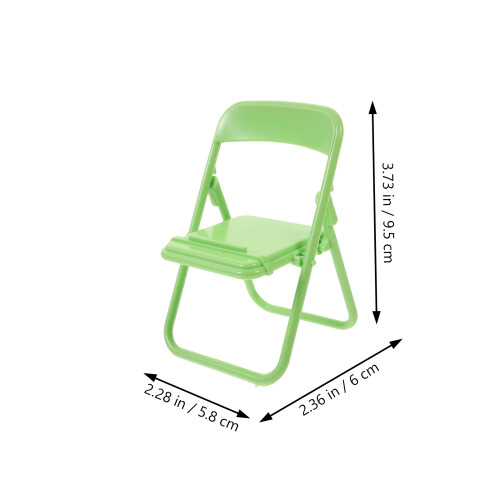 Chair Phone Bracket Mini Folding Chairs Assorted Color 10pcs 2