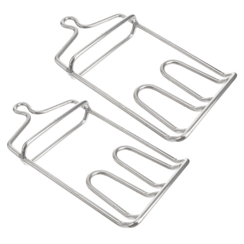 2pcs Rust-Proof Meat Hooks Silver For Home Users 2