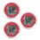 Red Mini Motorcycle Clocks 3pcs 1.2in 2