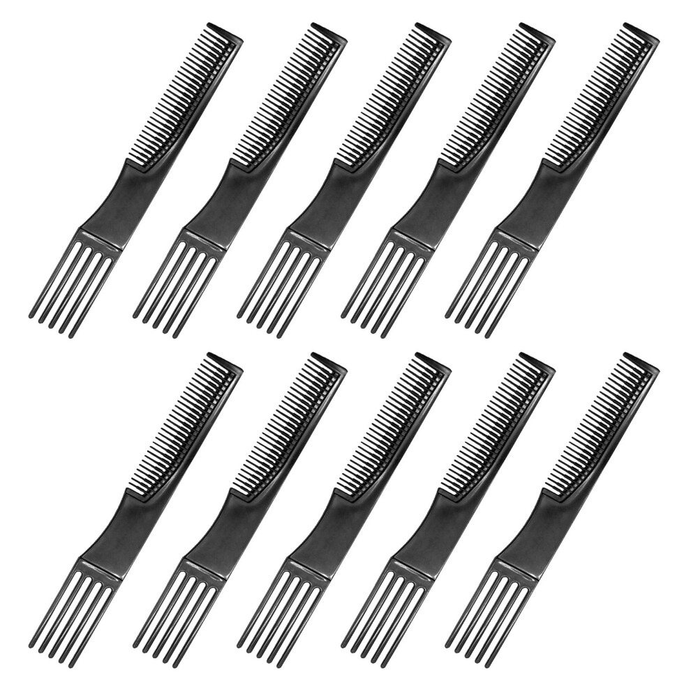 Solustre 10 Pcs Pintail Comb Hair Lifter Miss Pick Wide Tooth Styling Combs
