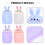 Floating Bathroom Shelves Space Saving Purple Pp 4pcs 8